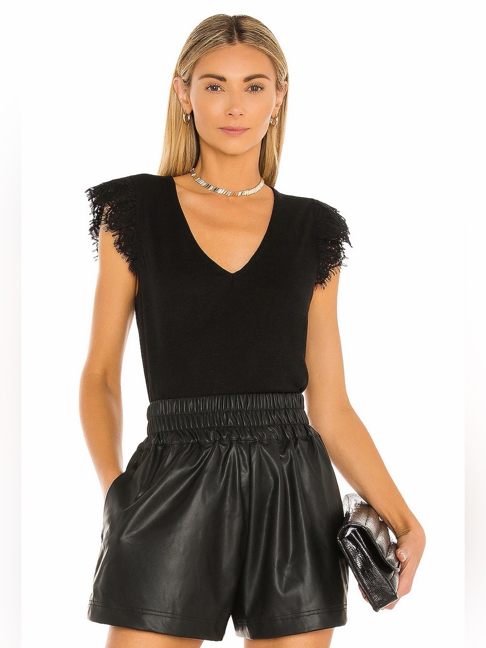 Generation Love Brynn Lace Vneck Top
